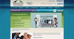 Desktop Screenshot of bridgescourtreporting.com